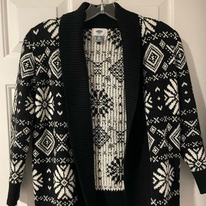 Old Navy cardigan sweater, holiday